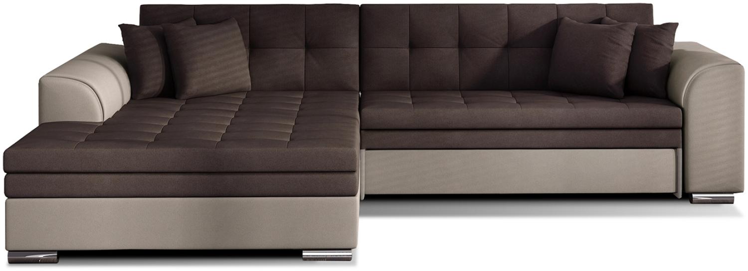 ELTAP 'Sorento', Ecksofa, Eckcouch, Braun, 78 x 194 x 296 cm, Links Bild 1