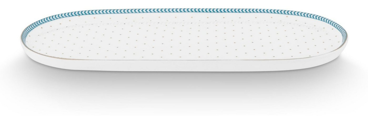 PiP Studio Servierplatte Jolie Dots Gold Milch- und Zuckertablett 25x12cm, Porzellan, (Tabletts) Bild 1