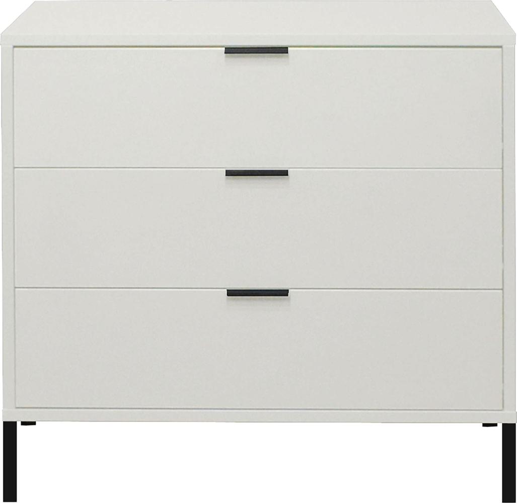 Kommode Erna 81x45x82 Kreidegrau matt Lack 14718-Q Bild 1