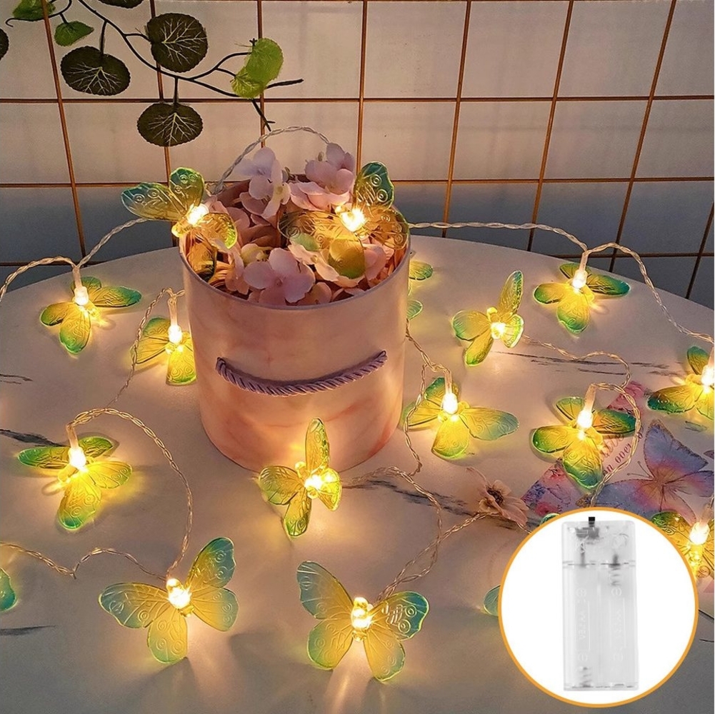 Quntis LED-Lichterkette 150cm Lichterkette Licht Deko Geschenk für Kinder Mädchen, 10-flammig, Warmweiß für Innen/Außen Ostern Bild 1