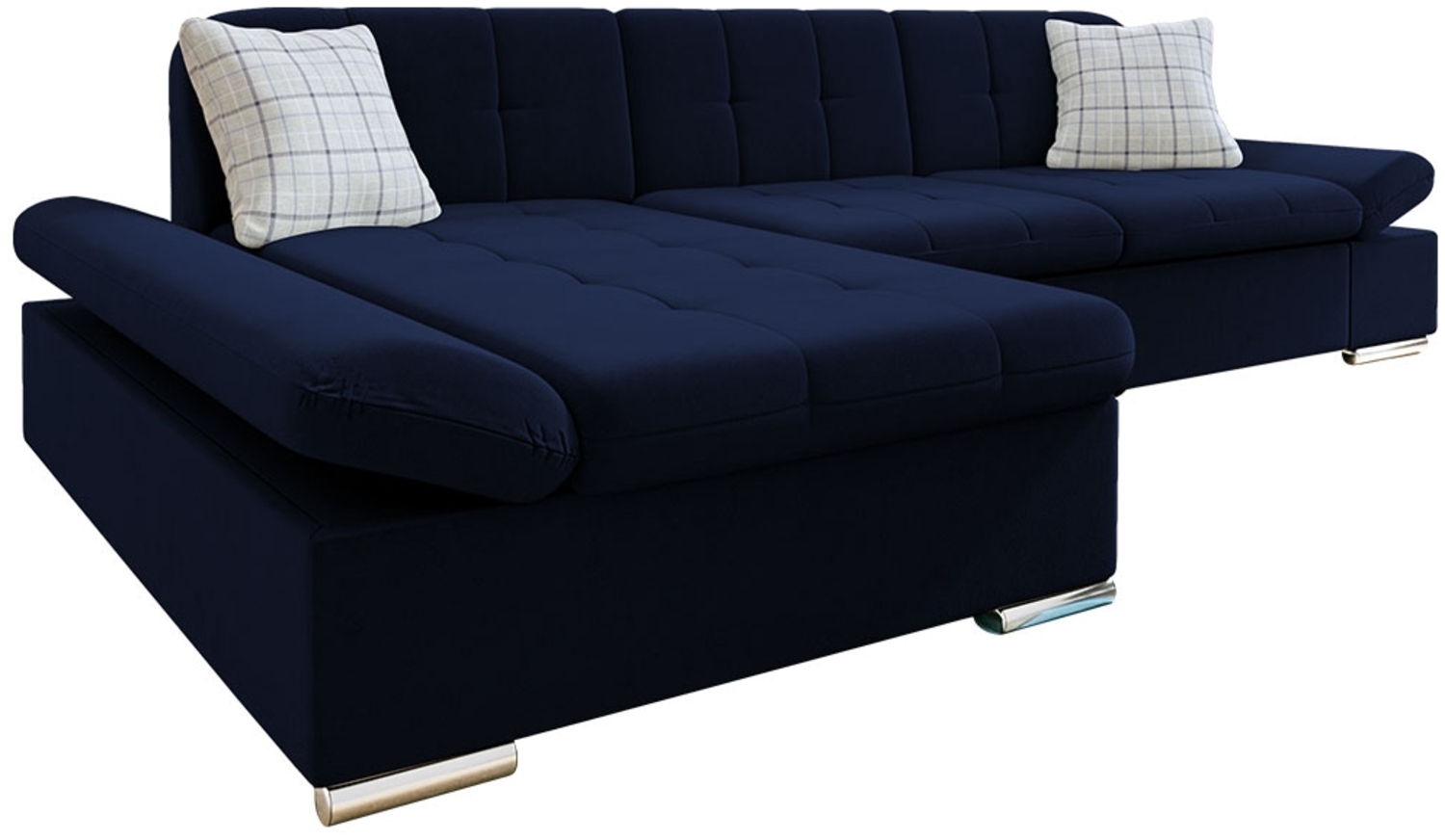 Ecksofa Montana Premium (Magic Velvet 2216 + Magic Velvet 2216 + Senegal 818, Seite: Links) Bild 1