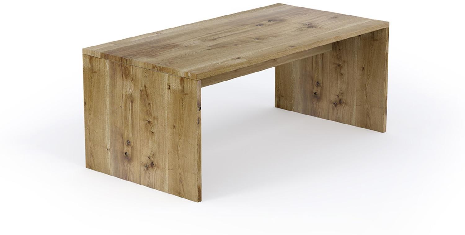 Schreibtisch Treet 140x80 cm Eiche Massiv Bild 1