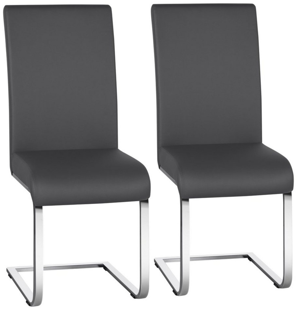 Yaheetech Esszimmerstuhl, 2er Set Freischwinger Polsterstuhl Bild 1