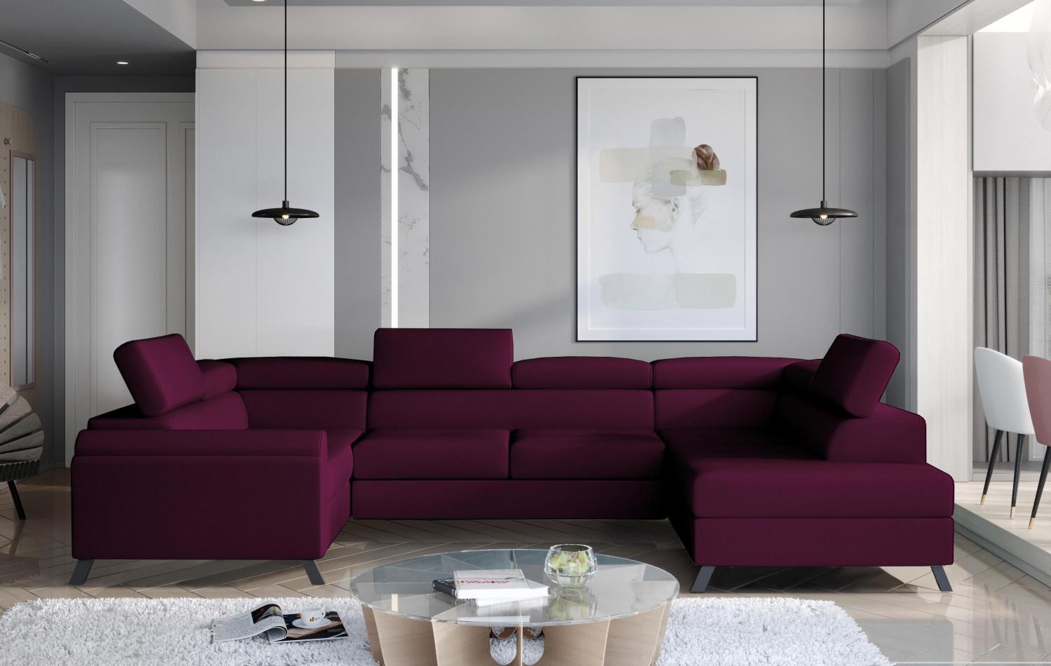 Wohnideebilder Escada Dunkelviolett Ecksofas & Eckcouches Esc_47 Bild 1