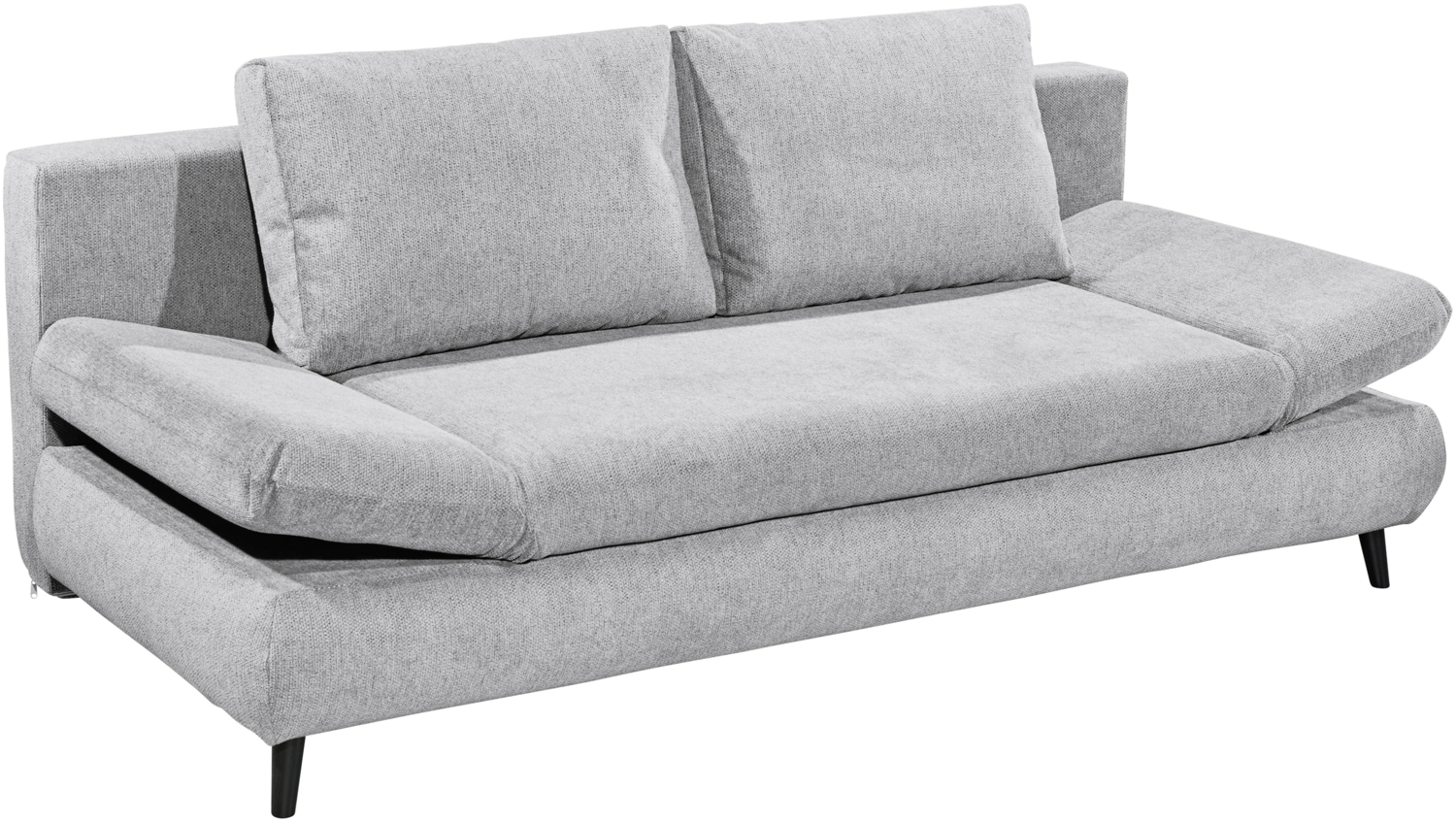 Schlafsofa >SUNNY Lux. 3DL Schlafsofa< Liegefläche 140x210cm, in light grey - 212x76x101 (BxHxT) Bild 1