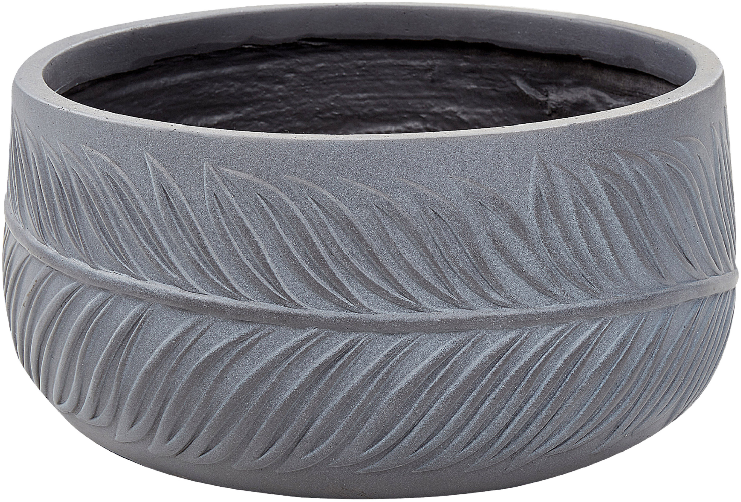Blumentopf grau rund 35 x 35 x 19 cm FTERO Bild 1