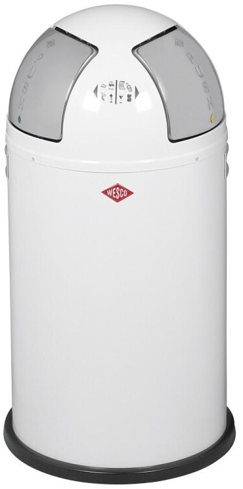 Wesco Mülleimer - Push Two - Weiß Bild 1