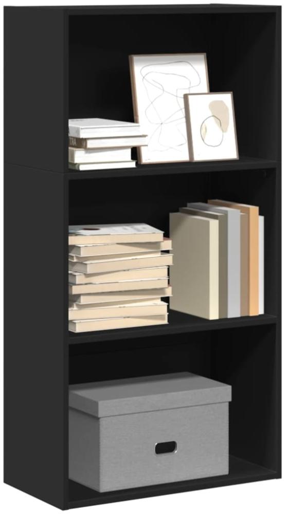 vidaXL Bücherregal Schwarz 60x30x114 cm Holzwerkstoff 857900 Bild 1