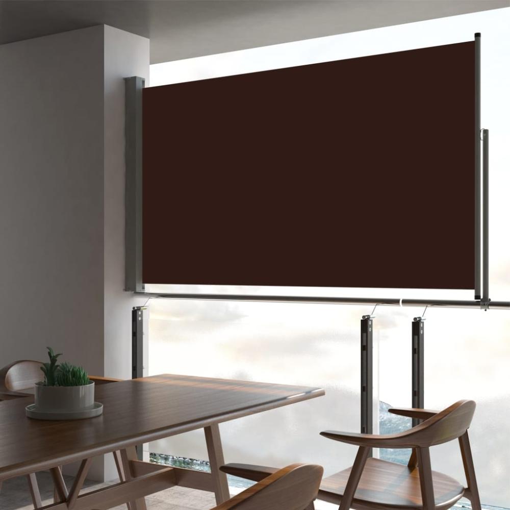 vidaXL Ausziehbare Seitenmarkise 140x300 cm Braun 48346 Bild 1