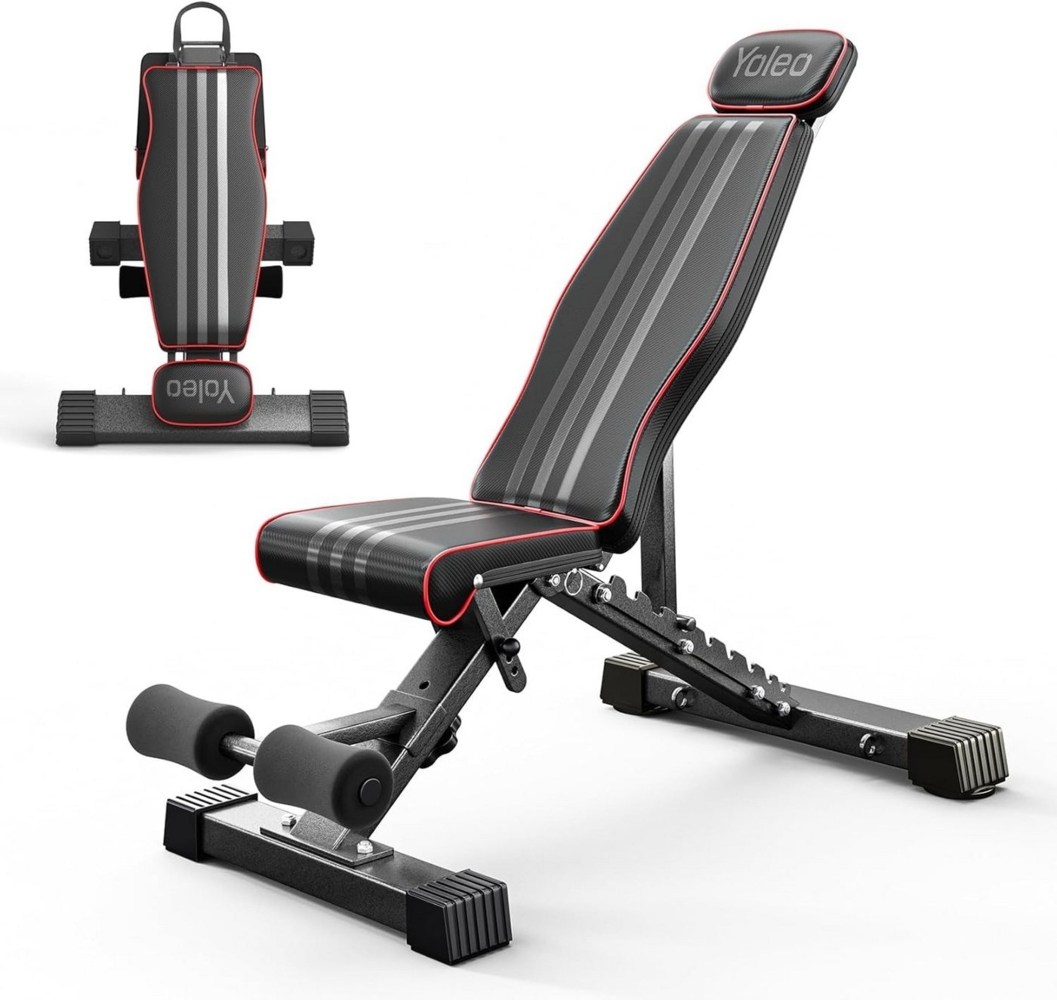 YOLEO Hantelbank 300kg klappbare Hantelbank Multifunktion Erweiterte Rücken Bild 1