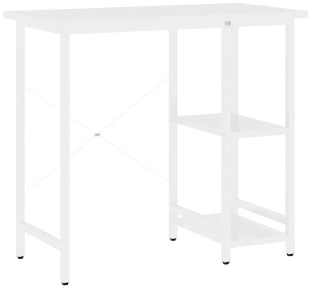 vidaXL Computertisch Weiß 80x40x72 cm MDF und Metall 20555 Bild 1