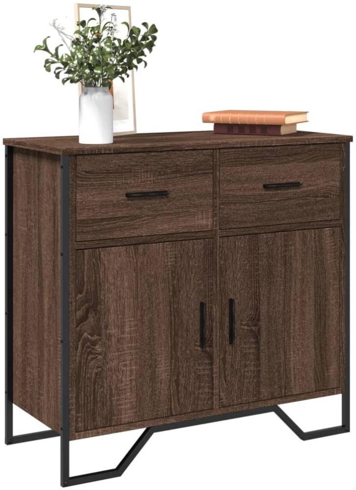 vidaXL Sideboard Braun Eichen-Optik 79,5x35,5x74,5 cm Holzwerkstoff 848548 Bild 1