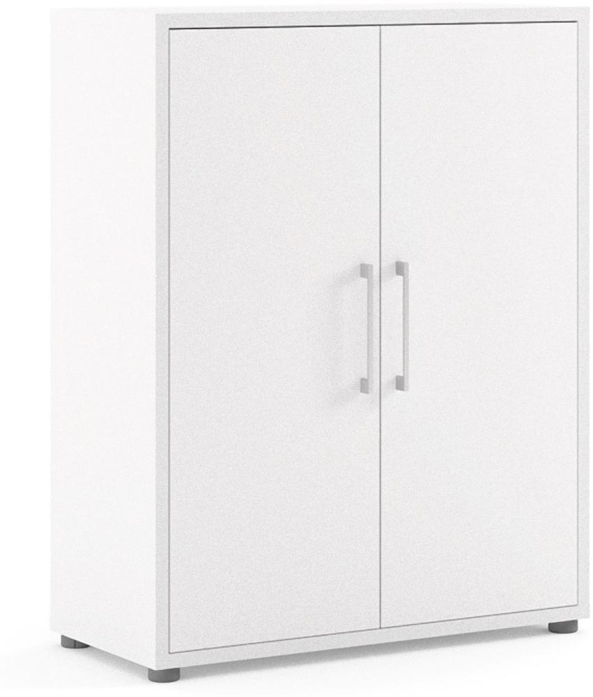 Büroschrank Prisme Ablage Schrank Aktenschrank Kommode Sideboard Highboard weiß Bild 1