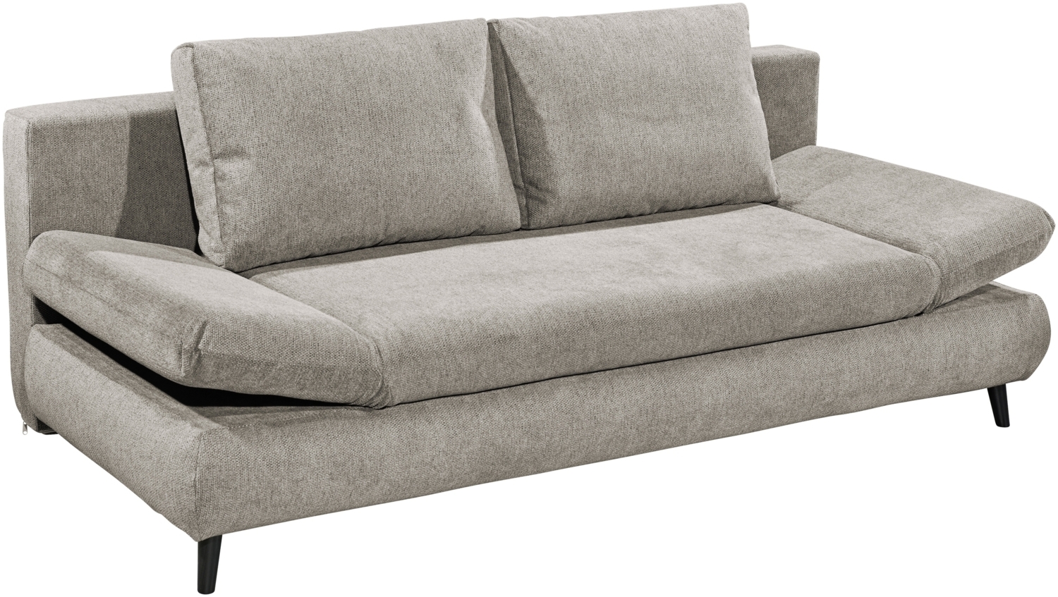 Schlafsofa >SUNNY Lux. 3DL Schlafsofa< Liegefläche 140x210cm, in taupe - 212x76x101 (BxHxT) Bild 1