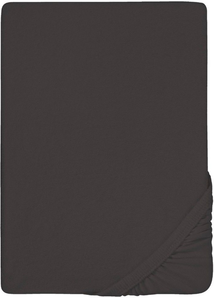 biberna Frottee-Stretch-Spannbetttuch 0012344, titanium, 1x 90x190 cm - 100x200 cm Bild 1