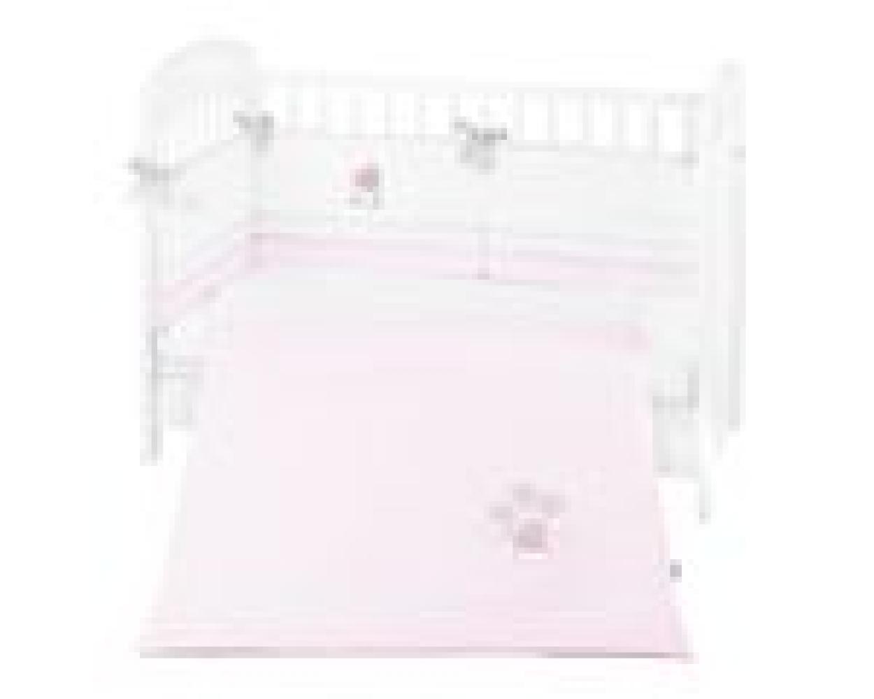 Kikkaboo Babybettwäsche Set Dream Big 3-teilig Decke 135 x 95 für Bett 140 x 70 rosa Bild 1