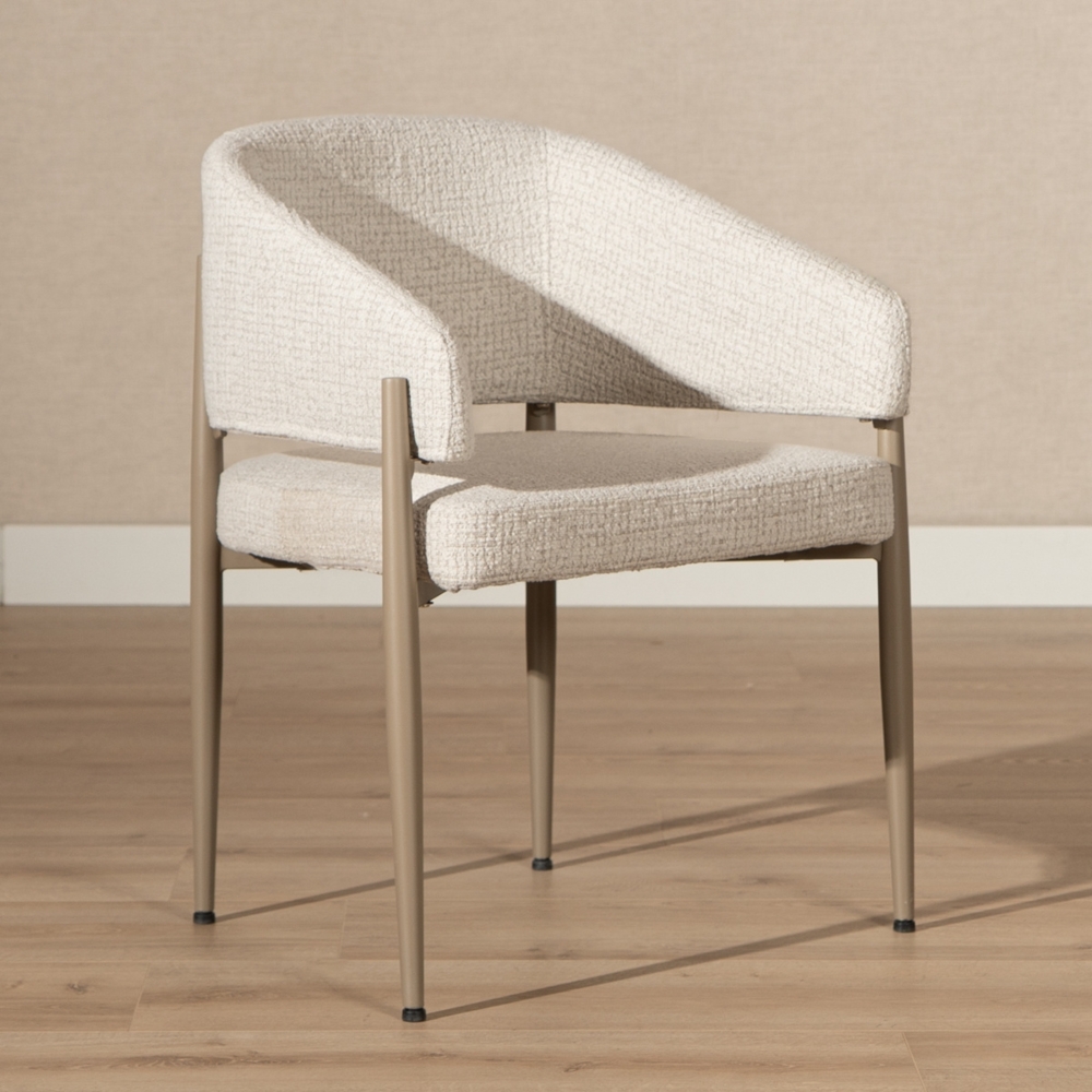 Bronx71 Esszimmerstuhl Armin Stoff meliert beige Bild 1