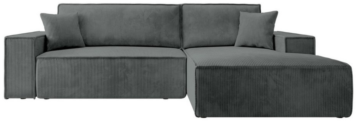 Selsey Ecksofa FARESE NEW, mit Schlaffunktion, Bettkasten und tierfreundlichem Cordbezug, 267 cm Bild 1