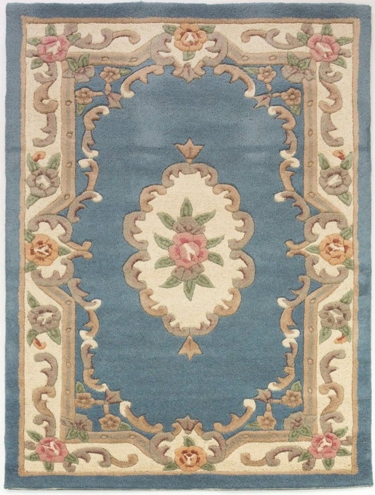 FLAIR RUGS Wollteppich Aubusson, rechteckig, Höhe: 10 mm, Wolle, Teppich, Wohnzimmer, Schlafzimmer, Esszimmer Bild 1