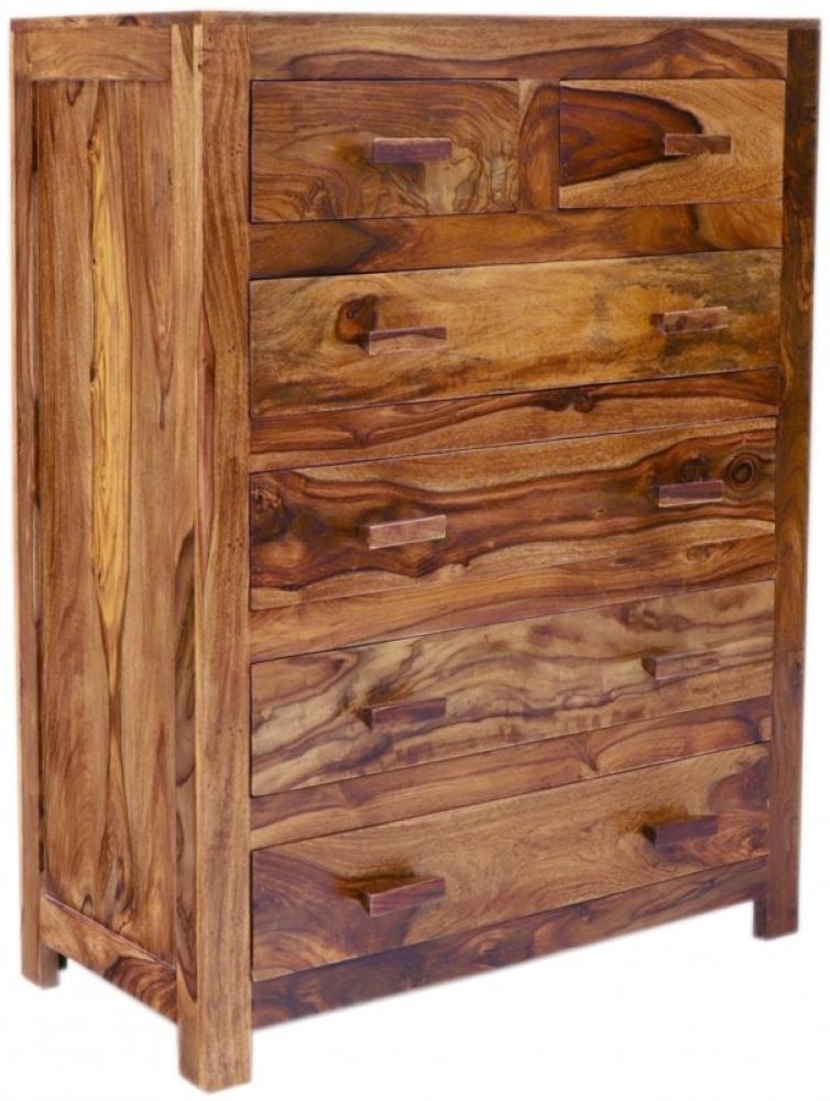 Kommode Kali 90x120x45 aus indischem Sheesham-Massivholz Bild 1