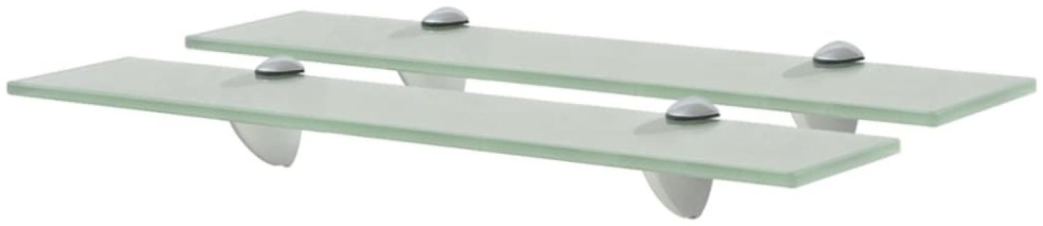 vidaXL Schwebende Regale 2 Stk. Glas 50x20 cm 8 mm [3051536] Bild 1