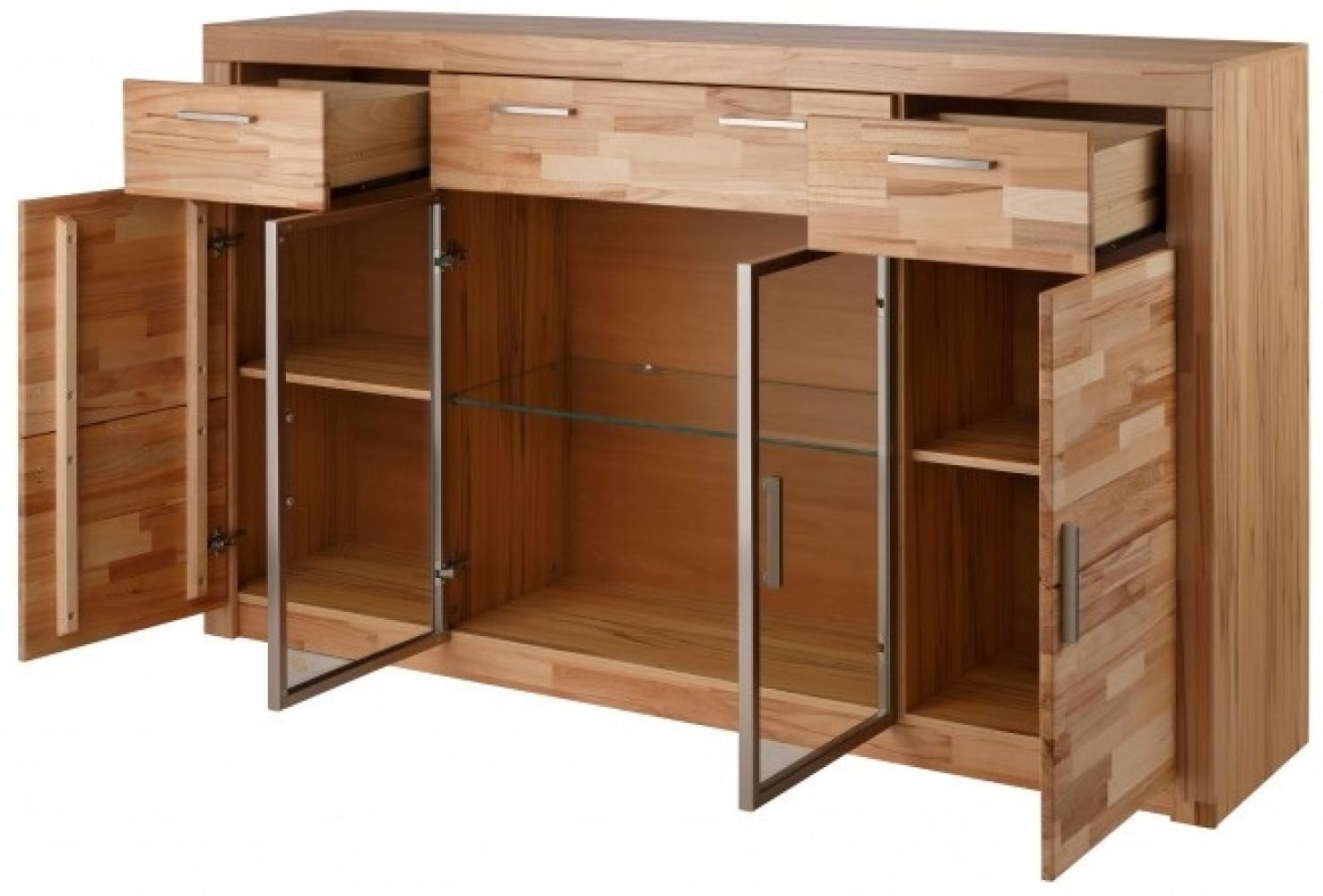 Anrichte Highboard Kernbuche teilmassiv Hochkommode - (2750) Bild 1