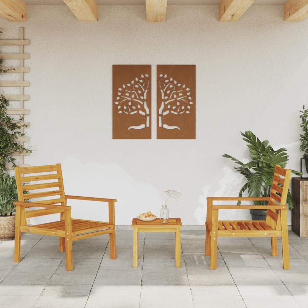 vidaXL Gartensessel 2 Stk. Massivholz Akazie 366374 Bild 1