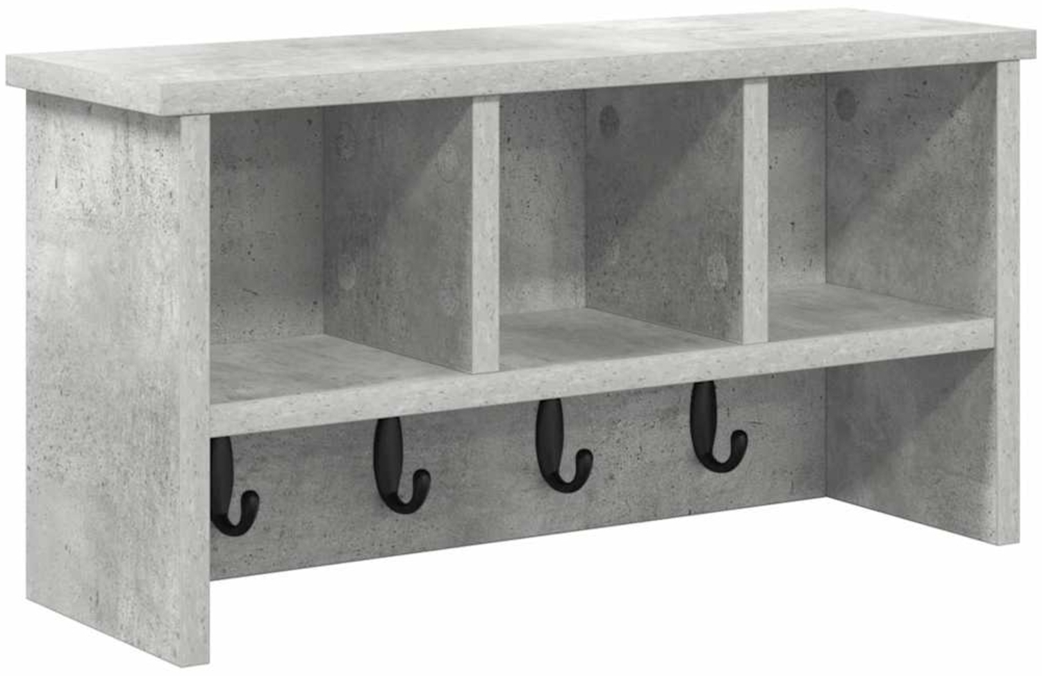 vidaXL Wandmontierter Kleiderständer Betongrau 50 x 16 x 26 cm 874310 Bild 1