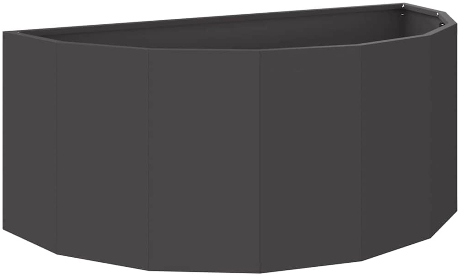 vidaXL Pflanzkübel Schwarz 90 x 45 x 35 cm Stahl 883689 Bild 1