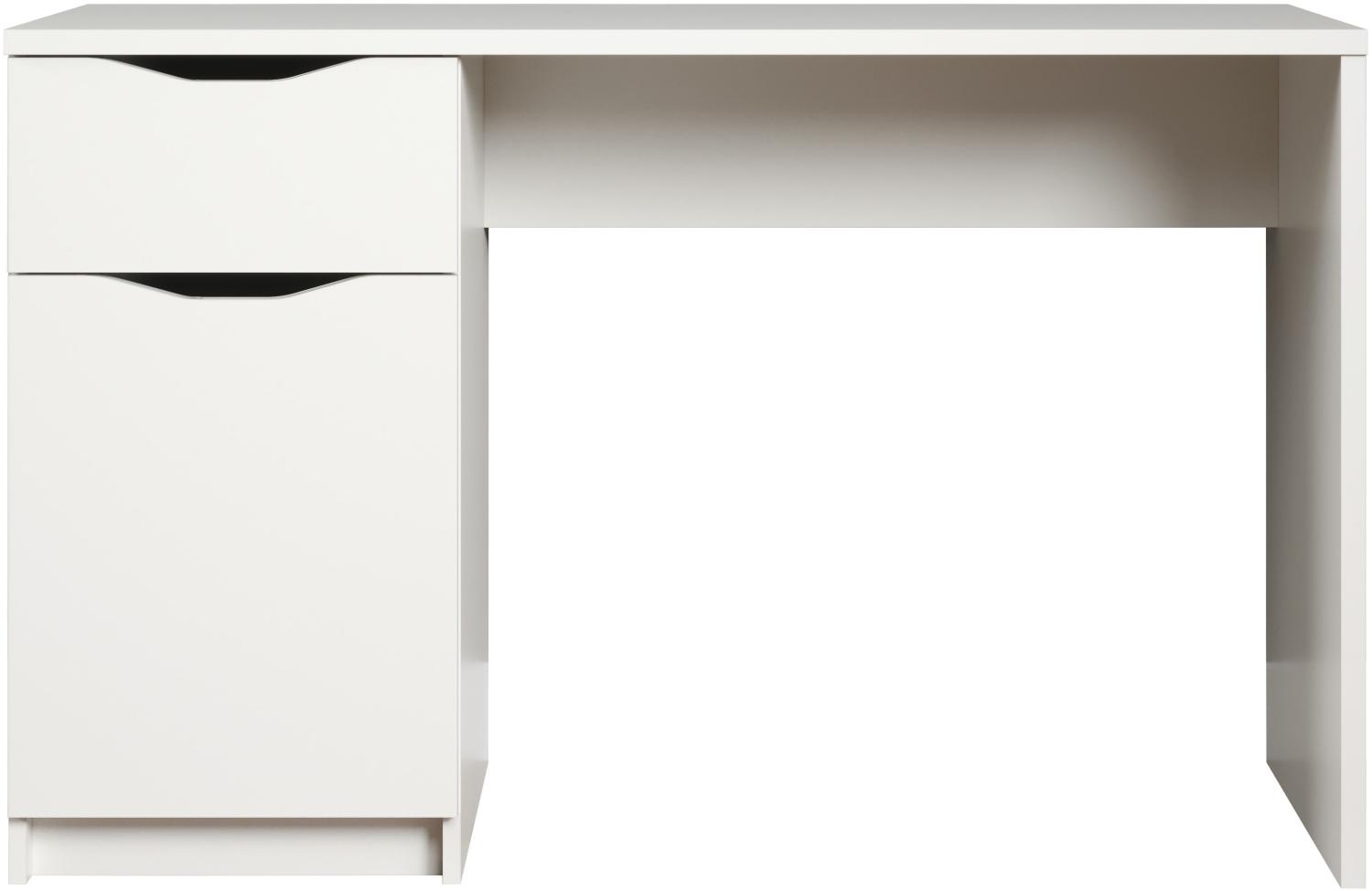 'Basix' Schreibtisch, weiß, 120x50 cm Bild 1