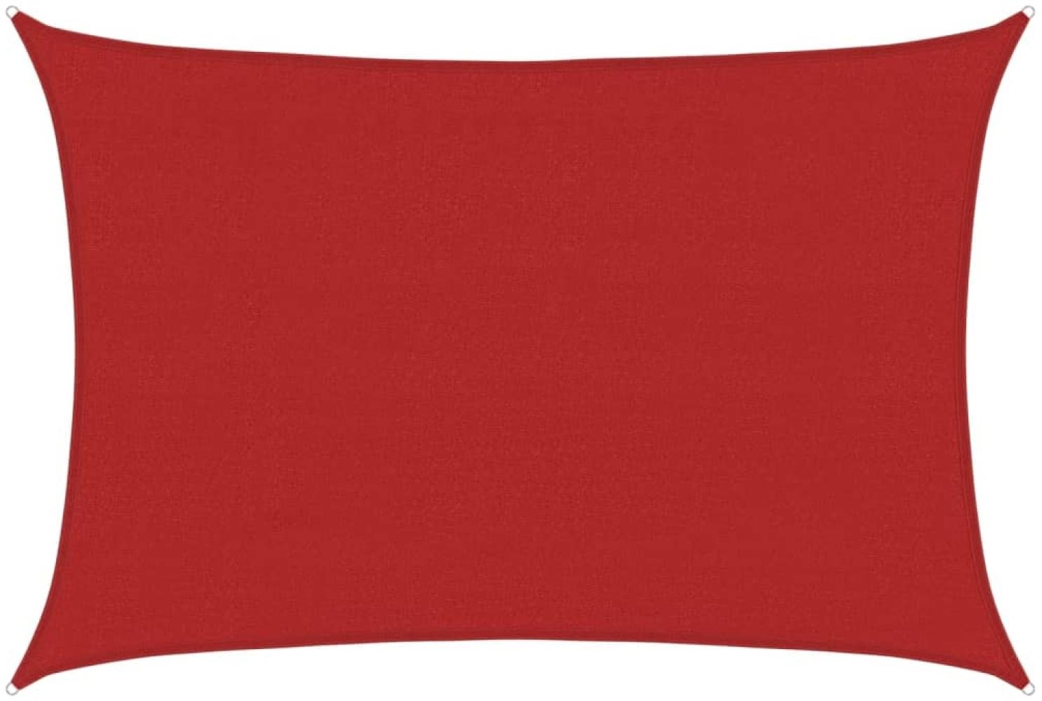 vidaXL Sonnensegel 160 g/m² Rot 4x5 m HDPE 311628 Bild 1