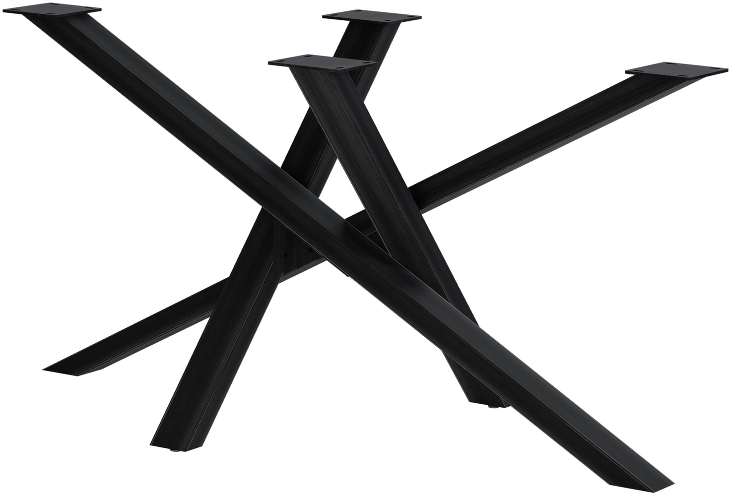 CLP Tischbeine Finney aus Stahl,antik schwarz 140x70x72 cm Bild 1