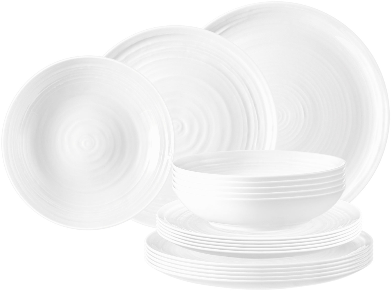 Seltmann Weiden Terra Teller-Set 18-teilig weiß Bild 1