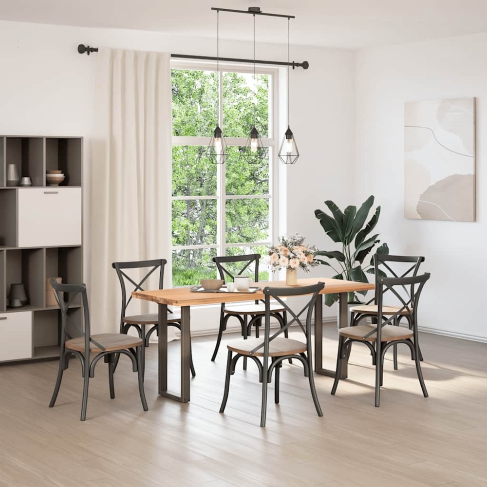 vidaXL Konsolentischbeine U-Form 2 Stk. Naturstahl 28x(72-73) cm Stahl 4013171 Bild 1