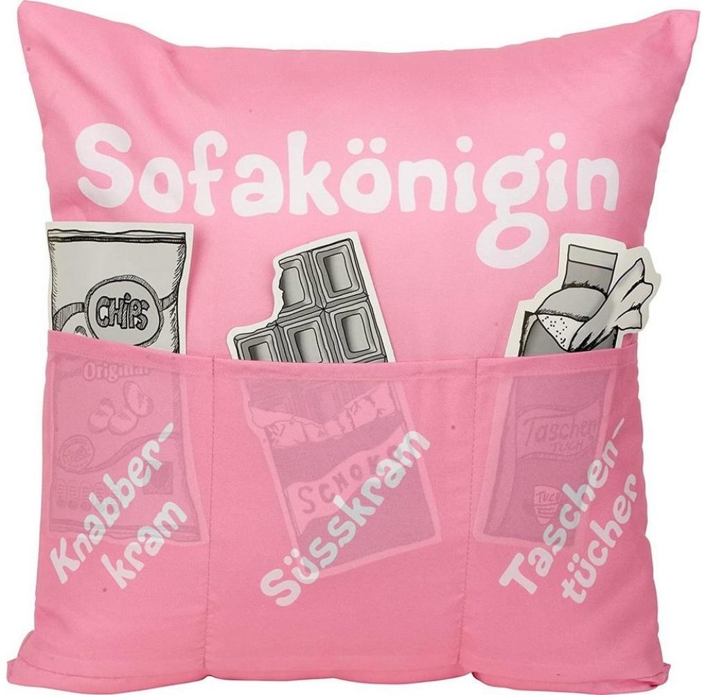 HERGO Kissen m. Taschen Sofakönigin HERGO 8804 Sofahelden Bild 1