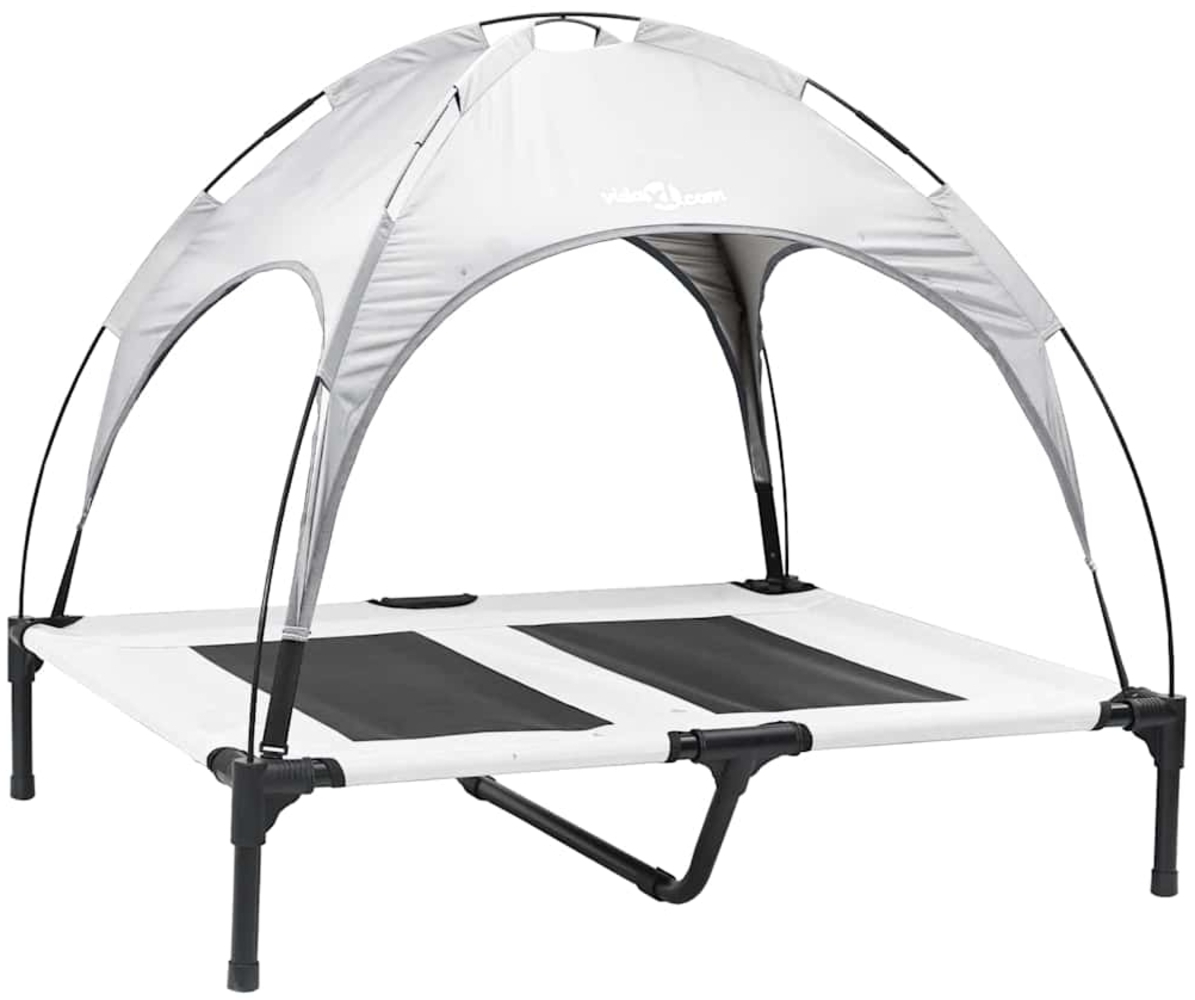 vidaXL Hundebett Silber Grau l Stahl 42008175 Bild 1