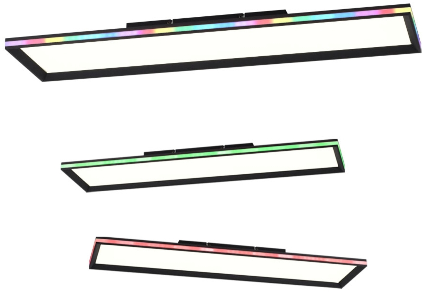 LED Deckenleuchte, Fernbedienung, dimmbar, RGB, L 100 cm Bild 1