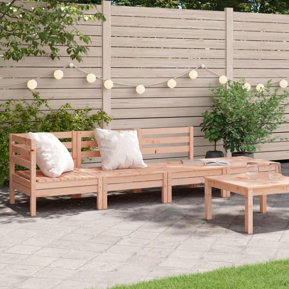 vidaXL Gartensofa 4-Sitzer Massivholz Douglasie 838052 Bild 1