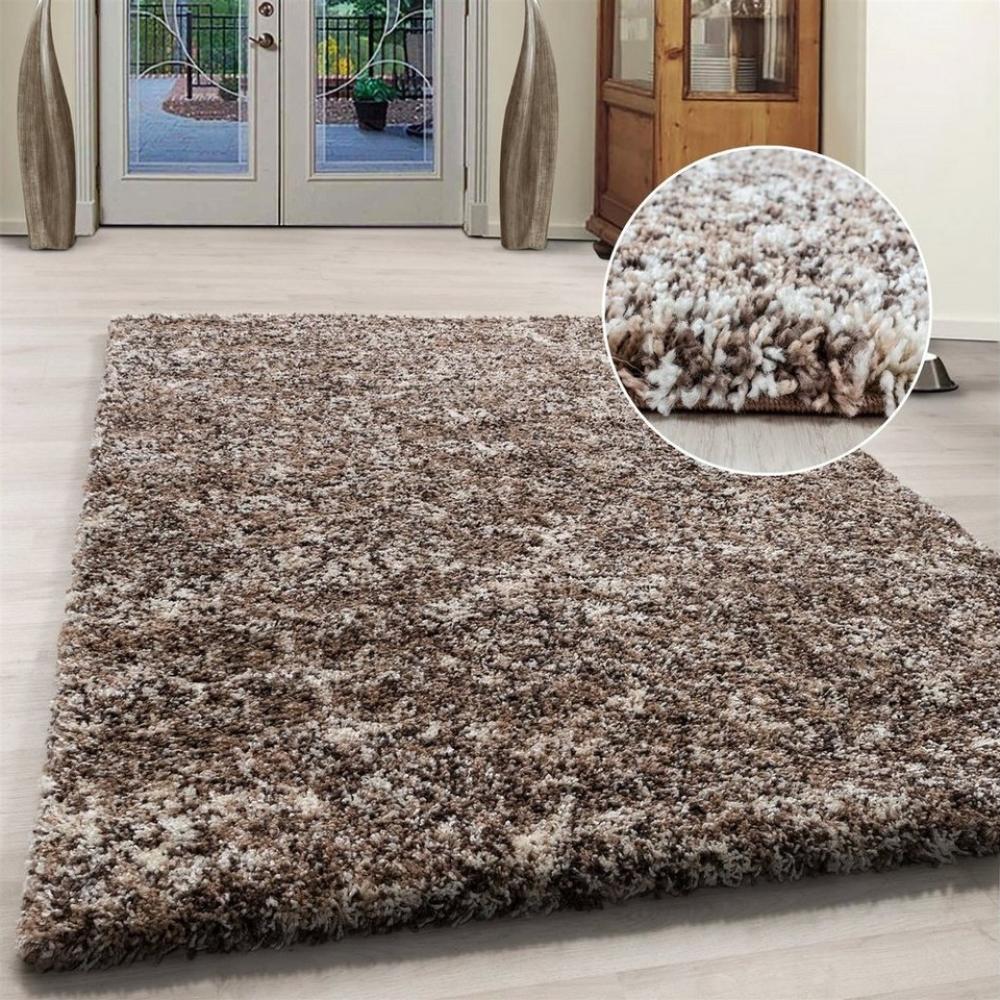 Miovani Hochflor-Teppich meliert Langflorteppich Hochflorteppich Wohnzimmer weich, Rechteckig, Höhe: 30 mm Bild 1