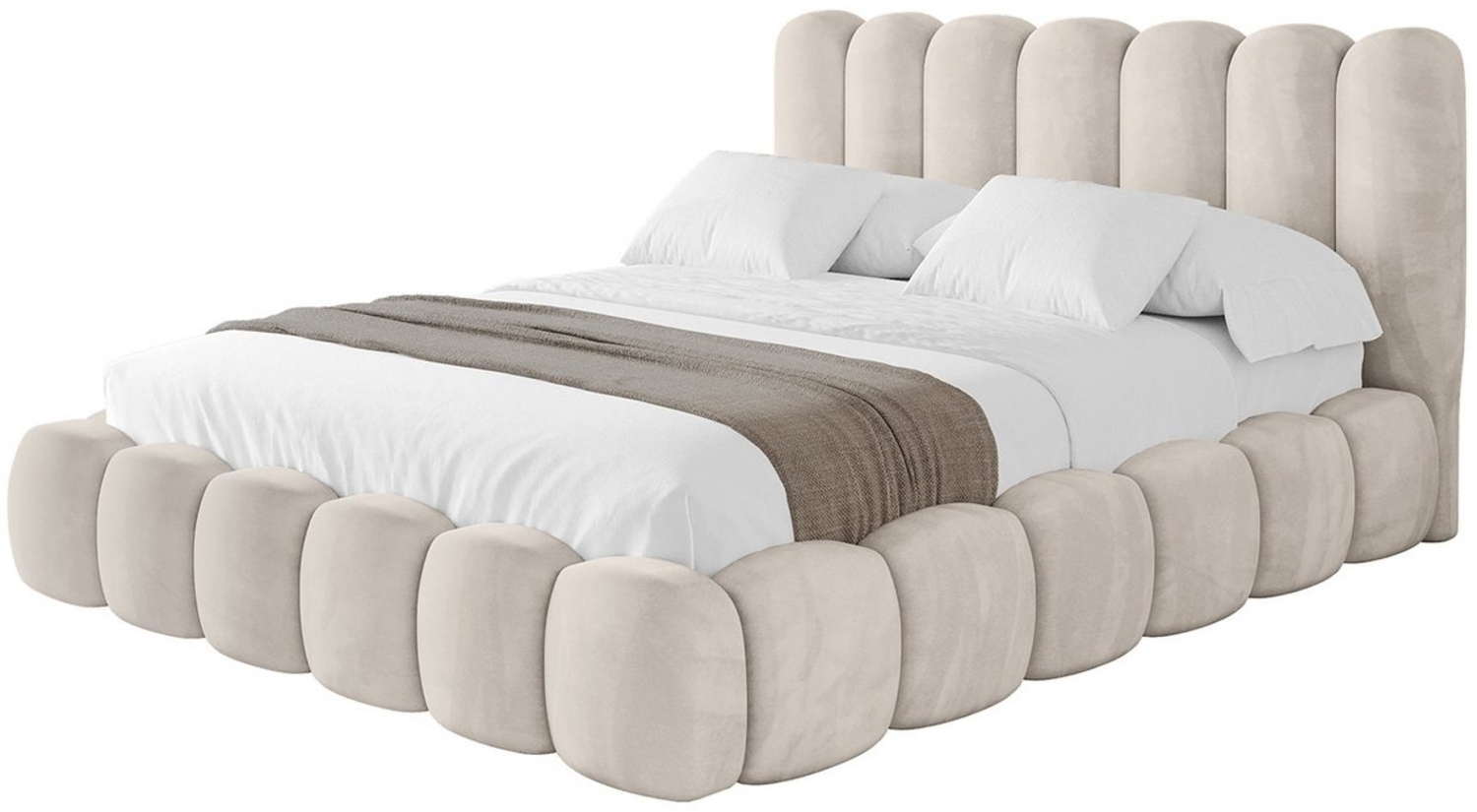 ALTDECOR Polsterbett SENA (Polsterbett mit Bettkasten und Lattenrost, Boxbett ohne Matratze), Doppelbett mit Stauraum, Bett mit Kopfteil Bild 1