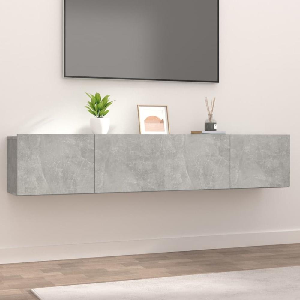 vidaXL TV-Schränke 2 Stk. Betongrau 80x30x30 cm Holzwerkstoff 804539 Bild 1