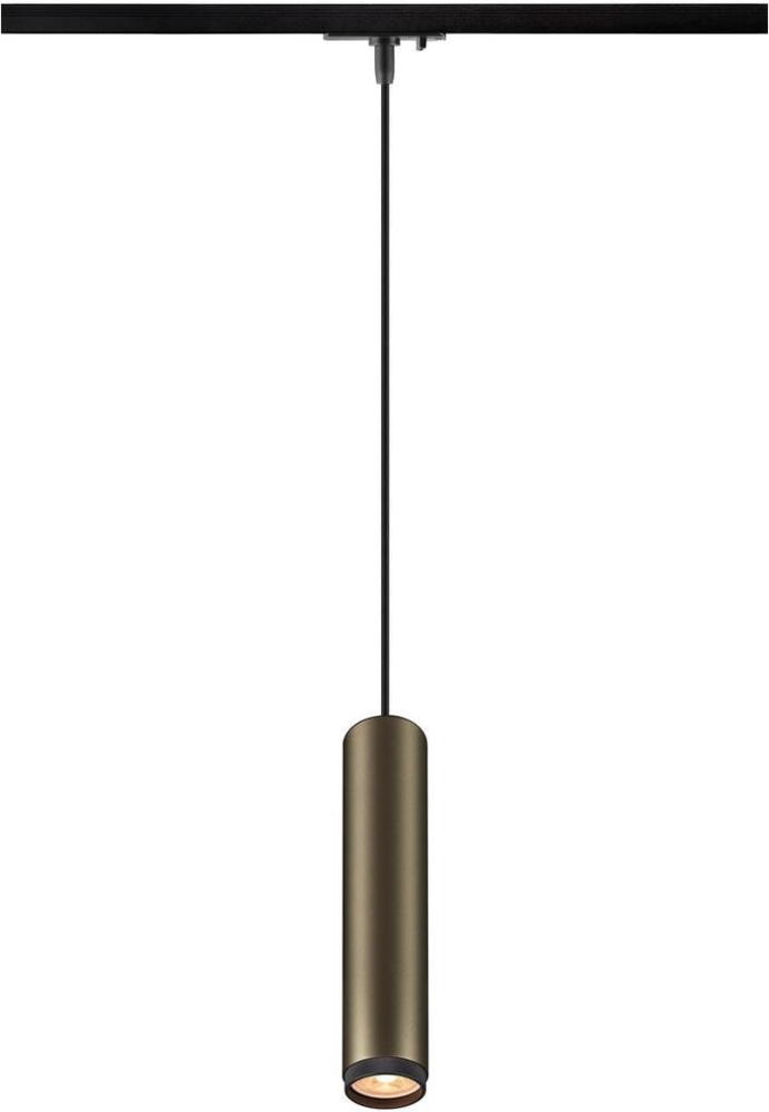 SLV GRIP! L, 1~ Pendelleuchte, GU10, Pendellänge 200cm, 1x max. 6W, bronze / schwarz - Leuchten mit 1 Phasen Adapter Bild 1