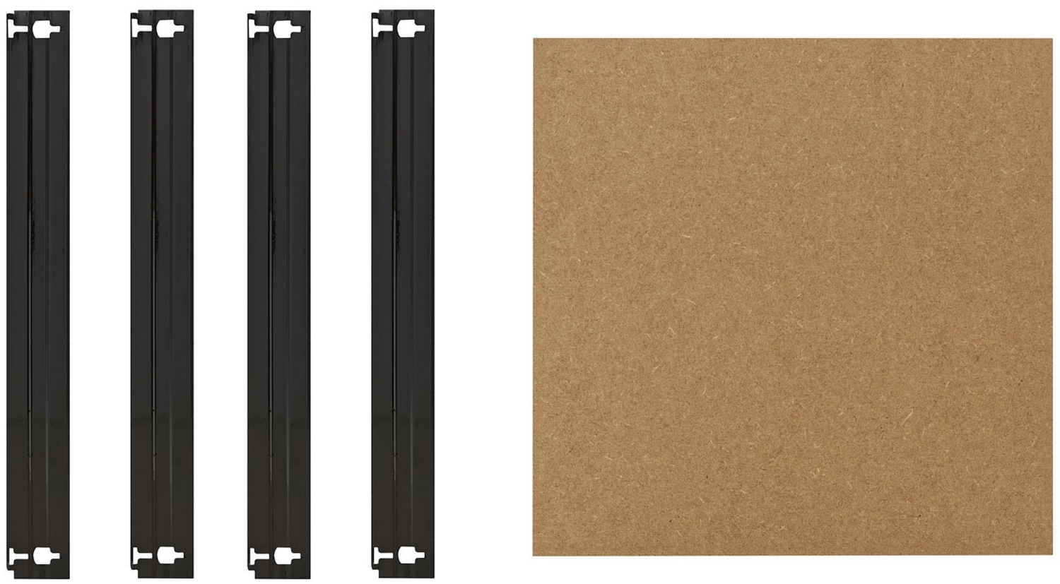 shelfplaza HOME 60x60 cm Fachboden-Set in anthrazit für HOME Schwerlastregale mit 175 kg Traglast pro Boden Bild 1