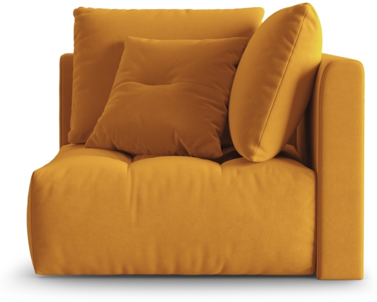 Micadoni Symmetrisches Eckmodul Bloom Samt Casino Gelb Bild 1