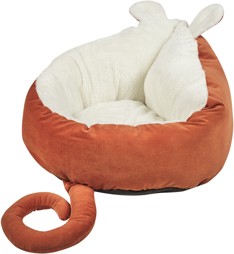 Tierbett HASSA Samtstoff Orange Bild 1