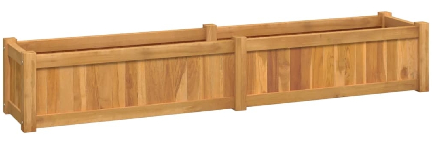 vidaXL Hochbeet 150x30x25 cm Massivholz Teak 362659 Bild 1