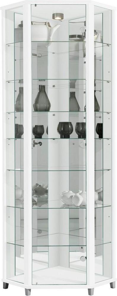 fif möbel Vitrine TRIO Eckvitrine/Glasvitrine 1x Glastür, perfekt für Sammler, Sammlervitrine Bild 1