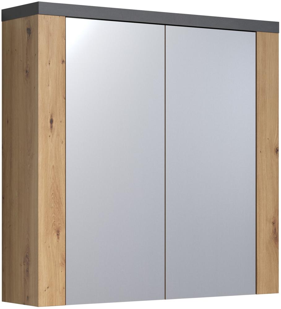 Badezimmerspiegelschrank >Follow< in Artisan Eiche Melamin - 79x78x20 (BxHxT) Bild 1