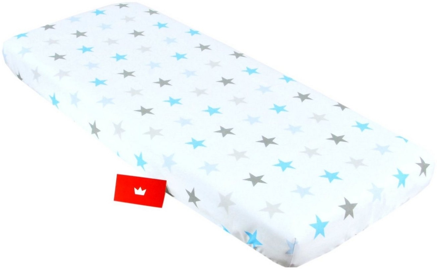 BABYLUX Spannbettlaken 40x90 Bettlaken Spannbetttuch Betttuch Baumwolle Wiege 40x90 kinderwagen (94. Sterne Blau) Bild 1