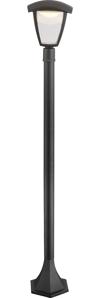 LED Außen Stehleuchte, Laterne, Aluminium, schwarz, H 110 cm Bild 1